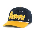 Milwaukee Brewers Pro Shop – mens milwaukee brewers 47 navy dropshadow rope hitch adjustable hat Team Clothing and Headwear