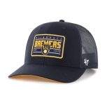 Milwaukee Brewers Pro Shop – mens milwaukee brewers 47 navy hardline trucker adjustable hat Team Clothing and Headwear