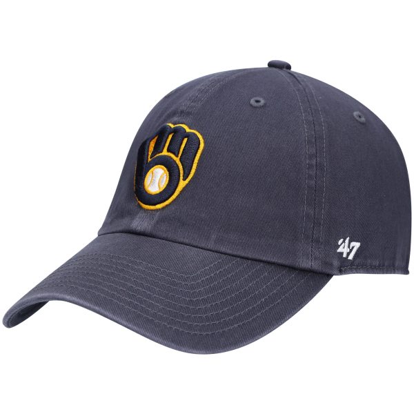 Milwaukee Brewers Pro Shop – mens milwaukee brewers 47 navy heritage clean up adjustable hat Team Clothing and Headwear