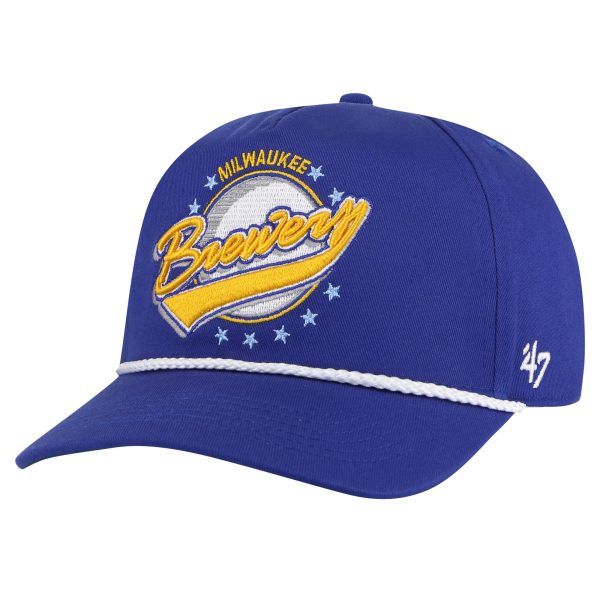 Milwaukee Brewers Pro Shop – mens milwaukee brewers 47 royal wax pack collection premier hitch adjustable hat Team Clothing and Headwear