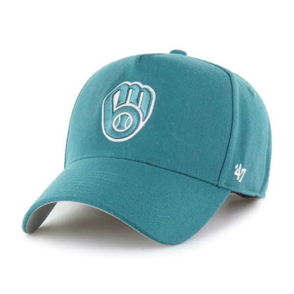 Milwaukee Brewers Pro Shop – mens milwaukee brewers 47 teal ballpark offside adjustable hat Team Clothing and Headwear