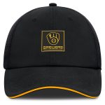 Milwaukee Brewers Pro Shop – mens milwaukee brewers fanatics black level up driver adjustable hat Team Clothing and Headwear