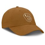 Milwaukee Brewers Pro Shop – mens milwaukee brewers fanatics brown act natural chopper adjustable hat Team Clothing and Headwear