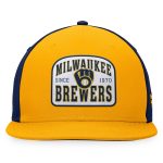 Milwaukee Brewers Pro Shop – mens milwaukee brewers fanatics goldnavy cycle snapback hat Team Clothing and Headwear
