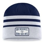 Milwaukee Brewers Pro Shop – mens milwaukee brewers fanatics gray cuffed knit hat Team Clothing and Headwear