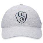 Milwaukee Brewers Pro Shop – mens milwaukee brewers fanatics gray logo adjustable hat Team Clothing and Headwear