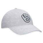 Milwaukee Brewers Pro Shop – mens milwaukee brewers fanatics gray logo adjustable hat Team Clothing and Headwear