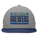 Milwaukee Brewers Pro Shop – mens milwaukee brewers fanatics graynavy line drive two-tone snapback hat Team Clothing and Headwear