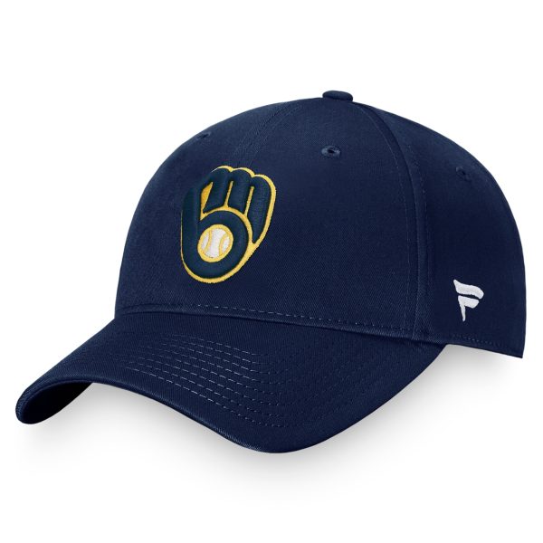 Milwaukee Brewers Pro Shop – mens milwaukee brewers fanatics navy core adjustable hat Team Clothing and Headwear
