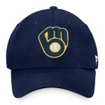 Milwaukee Brewers Pro Shop – mens milwaukee brewers fanatics navy core adjustable hat Team Clothing and Headwear