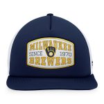 Milwaukee Brewers Pro Shop – mens milwaukee brewers fanatics navy foam front patch trucker snapback hat Team Clothing and Headwear