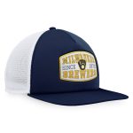 Milwaukee Brewers Pro Shop – mens milwaukee brewers fanatics navy foam front patch trucker snapback hat Team Clothing and Headwear