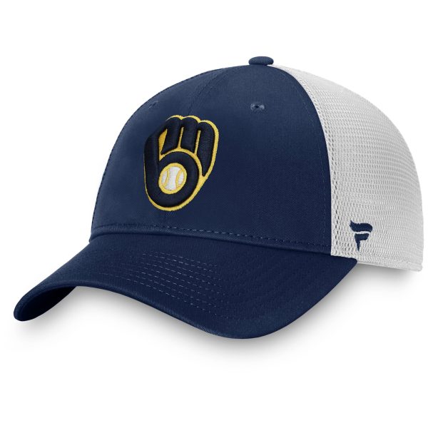 Milwaukee Brewers Pro Shop – mens milwaukee brewers fanatics navy team core unstructured trucker adjustable hat Team Clothing and Headwear