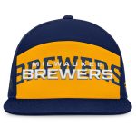 Milwaukee Brewers Pro Shop – mens milwaukee brewers fanatics navygold clubhouse splitter snapback hat Team Clothing and Headwear