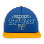 Milwaukee Brewers Pro Shop – mens milwaukee brewers fanatics royalgold cooperstown collection talley foam trucker snapback hat Team Clothing and Headwear