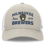 Milwaukee Brewers Pro Shop – mens milwaukee brewers fanatics stone a-frame trucker adjustable hat Team Clothing and Headwear