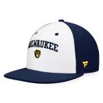 Milwaukee Brewers Pro Shop – mens milwaukee brewers fanatics whitenavy iconic color blocked fitted hat Team Clothing and Headwear
