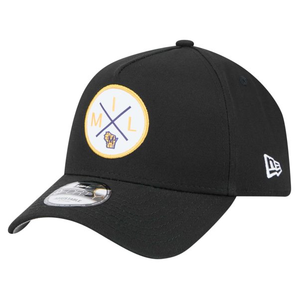 Milwaukee Brewers Pro Shop – mens milwaukee brewers new era black 9forty a-frame adjustable hat Team Clothing and Headwear