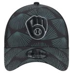 Milwaukee Brewers Pro Shop – mens milwaukee brewers new era black 9forty a-frame trucker adjustable hat Team Clothing and Headwear