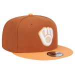Milwaukee Brewers Pro Shop – mens milwaukee brewers new era brown spring color two-tone 9fifty snapback hat Team Clothing and Headwear