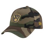 Milwaukee Brewers Pro Shop – mens milwaukee brewers new era camo woodland team pop 9forty a-frame adjustable hat Team Clothing and Headwear