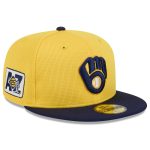 Milwaukee Brewers Pro Shop – mens milwaukee brewers new era goldnavy 2025 spring training 59fifty fitted hat Team Clothing and Headwear