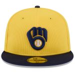 Milwaukee Brewers Pro Shop – mens milwaukee brewers new era goldnavy 2025 spring training 59fifty fitted hat Team Clothing and Headwear