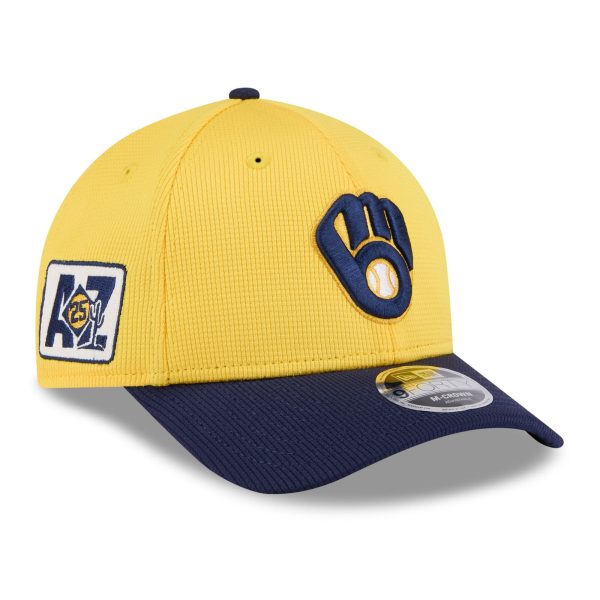 Milwaukee Brewers Pro Shop – mens milwaukee brewers new era goldnavy 2025 spring training 9forty adjustable hat Team Clothing and Headwear
