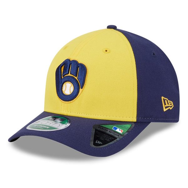 Milwaukee Brewers Pro Shop – mens milwaukee brewers new era goldnavy player replica 9forty adjustable hat Team Clothing and Headwear