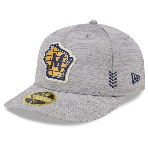 Milwaukee Brewers Pro Shop – mens milwaukee brewers new era gray 2024 clubhouse low profile 59fifty fitted hat Team Clothing and Headwear