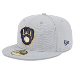 Milwaukee Brewers Pro Shop – mens milwaukee brewers new era gray 2025 mlb clubhouse 59fifty fitted hat Team Clothing and Headwear