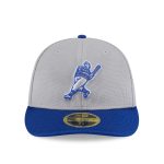 Milwaukee Brewers Pro Shop – mens milwaukee brewers new era grayroyal 2025 batting practice low profile 59fifty fitted hat Team Clothing and Headwear