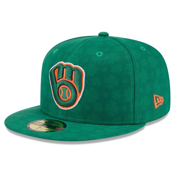 Milwaukee Brewers Pro Shop – mens milwaukee brewers new era kelly green st. patricks day 59fifty fitted hat Team Clothing and Headwear