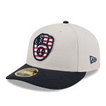 Milwaukee Brewers Pro Shop – mens milwaukee brewers new era khakiblack 2024 fourth of july low profile 59fifty fitted hat Team Clothing and Headwear
