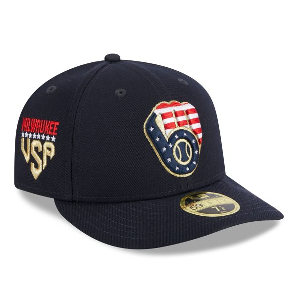 Milwaukee Brewers Pro Shop – mens milwaukee brewers new era navy 2023 fourth of july low profile 59fifty fitted hat Team Clothing and Headwear