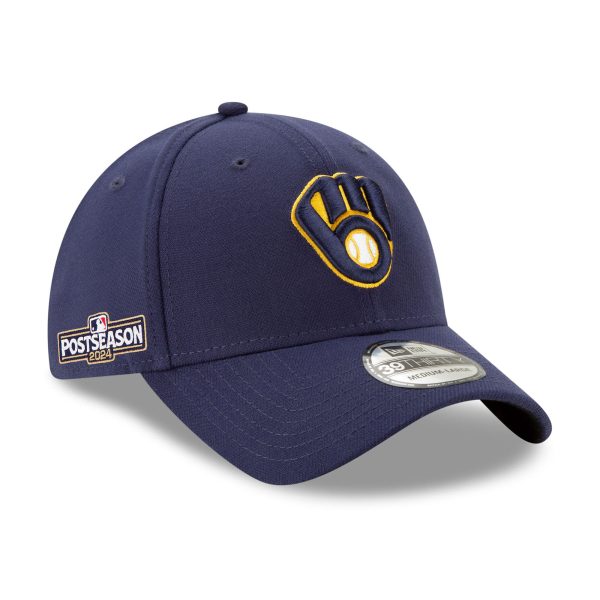 Milwaukee Brewers Pro Shop – mens milwaukee brewers new era navy 2024 mlb postseason side patch 39thirty flex hat Team Clothing and Headwear