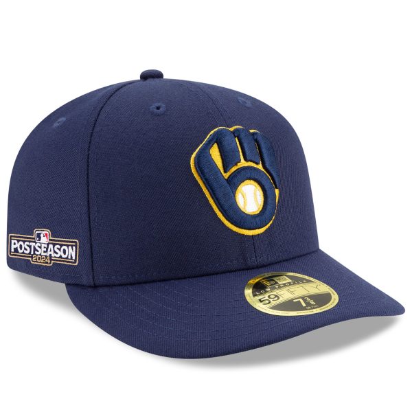 Milwaukee Brewers Pro Shop – mens milwaukee brewers new era navy 2024 mlb postseason side patch low profile 59fifty fitted hat Team Clothing and Headwear