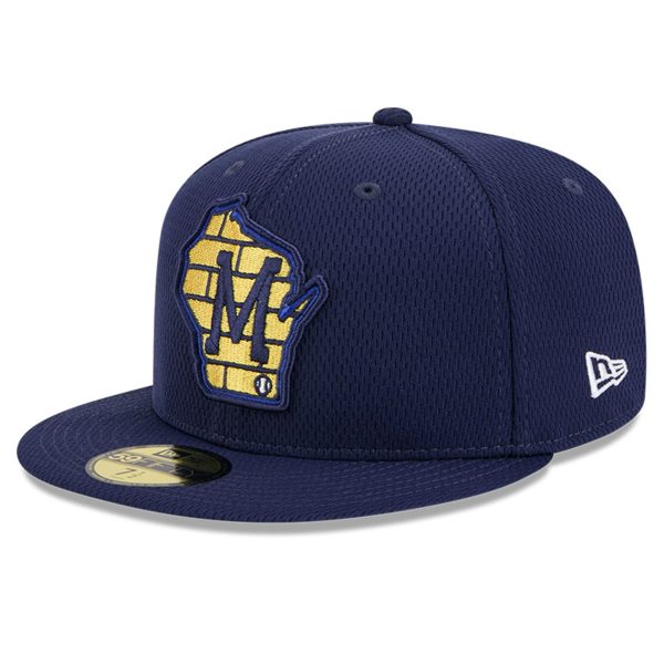 Milwaukee Brewers Pro Shop – mens milwaukee brewers new era navy 2025 mlb clubhouse 59fifty fitted hat Team Clothing and Headwear