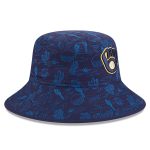 Milwaukee Brewers Pro Shop – mens milwaukee brewers new era navy 2025 spring training all over print bucket hat Team Clothing and Headwear