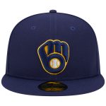 Milwaukee Brewers Pro Shop – mens milwaukee brewers new era navy 50th anniversary team color 59fifty fitted hat Team Clothing and Headwear