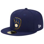 Milwaukee Brewers Pro Shop – mens milwaukee brewers new era navy 50th anniversary team color 59fifty fitted hat Team Clothing and Headwear