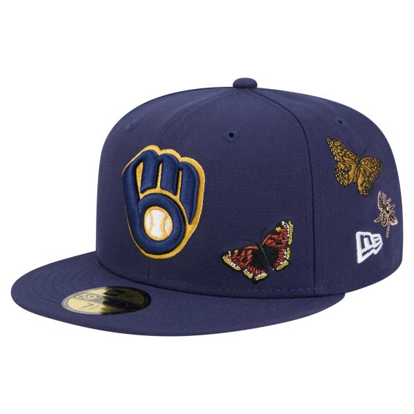 Milwaukee Brewers Pro Shop – mens milwaukee brewers new era navy 59fifty felt fitted hat Team Clothing and Headwear