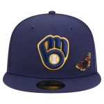 Milwaukee Brewers Pro Shop – mens milwaukee brewers new era navy 59fifty felt fitted hat Team Clothing and Headwear