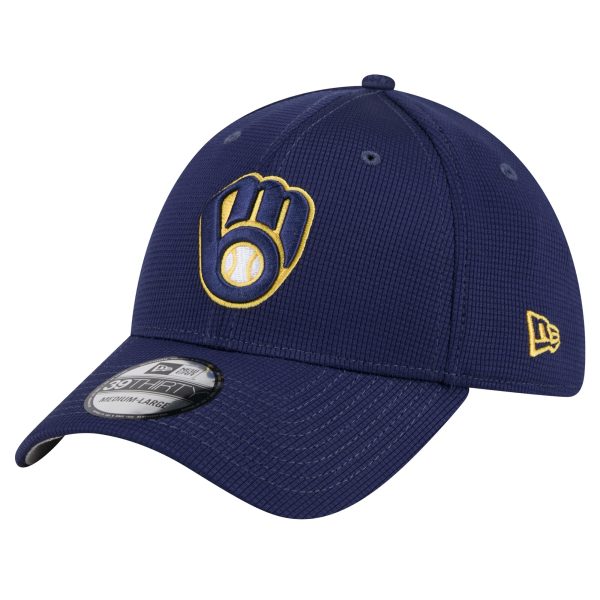 Milwaukee Brewers Pro Shop – mens milwaukee brewers new era navy active pivot 39thirty flex hat Team Clothing and Headwear