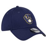 Milwaukee Brewers Pro Shop – mens milwaukee brewers new era navy active pivot 39thirty flex hat Team Clothing and Headwear
