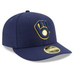 Milwaukee Brewers Pro Shop – mens milwaukee brewers new era navy authentic collection on-field low profile 59fifty fitted hat Team Clothing and Headwear