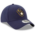 Milwaukee Brewers Pro Shop – mens milwaukee brewers new era navy game team classic 39thirty flex hat Team Clothing and Headwear