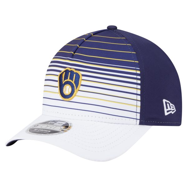 Milwaukee Brewers Pro Shop – mens milwaukee brewers new era navy gradient 9forty m-crown adjustable hat Team Clothing and Headwear