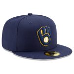 Milwaukee Brewers Pro Shop – mens milwaukee brewers new era navy home authentic collection on-field 59fifty fitted hat Team Clothing and Headwear