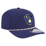 Milwaukee Brewers Pro Shop – mens milwaukee brewers new era navy multi-rope 9seventy stretch-snap hat Team Clothing and Headwear